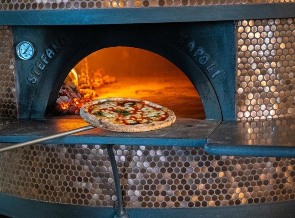 The pizza oven at Oakfire Pizza and Bar