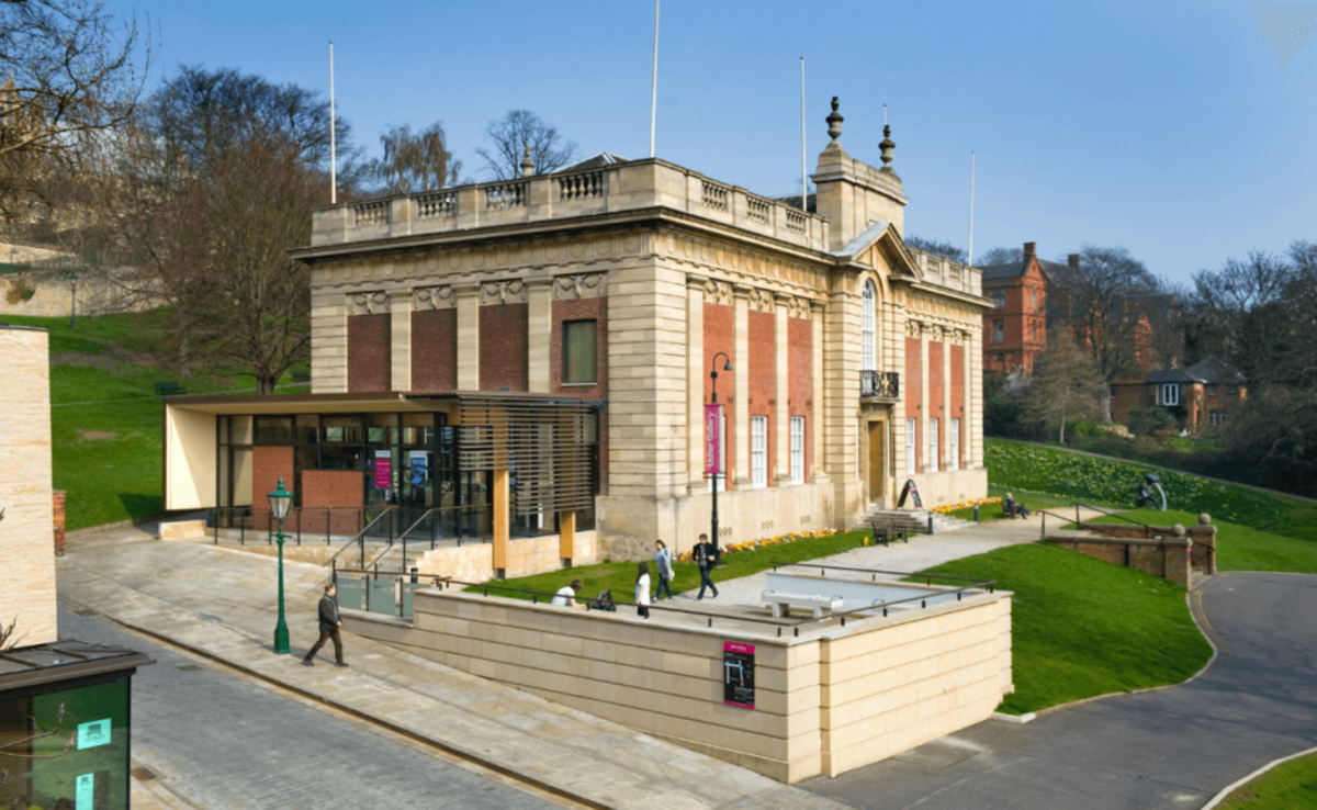 A exterior view of the Usher Gallery, nearby Lincoln Museum