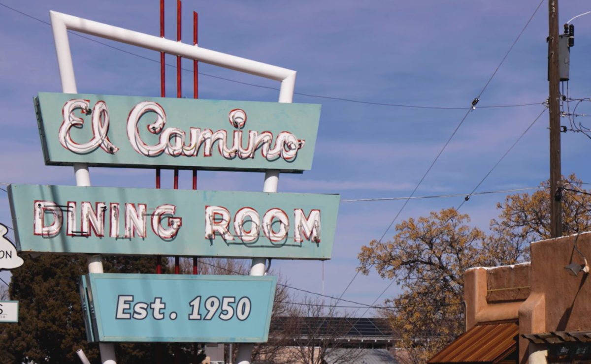 The sign of the El Camino Dining Room.