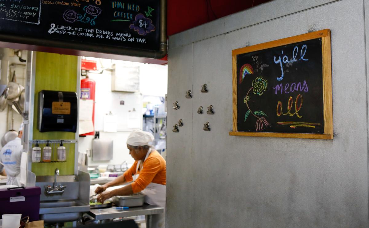 Vimala Rajendran in her Kitchen at Curryblossom Cafe