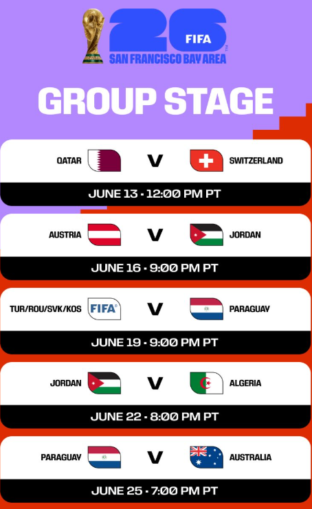 FIFA Match Schedule