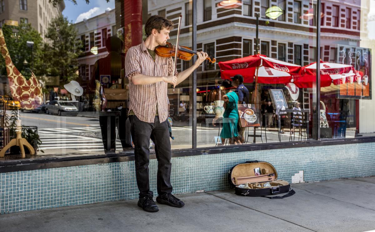 Busker Downtown