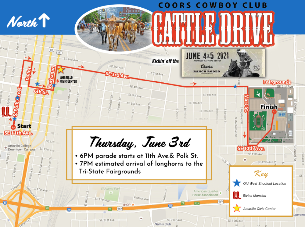 2021 CCC Cattle Drive Map