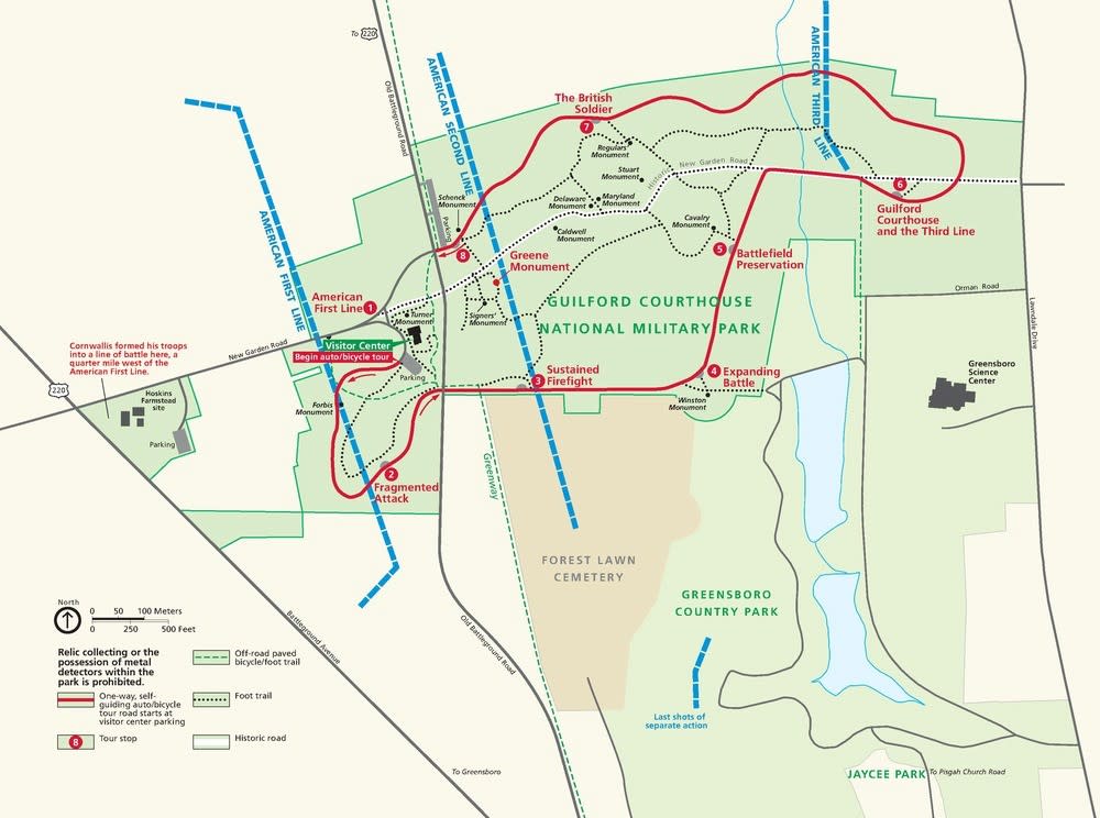 Guilford Courthouse National Military Park trail system