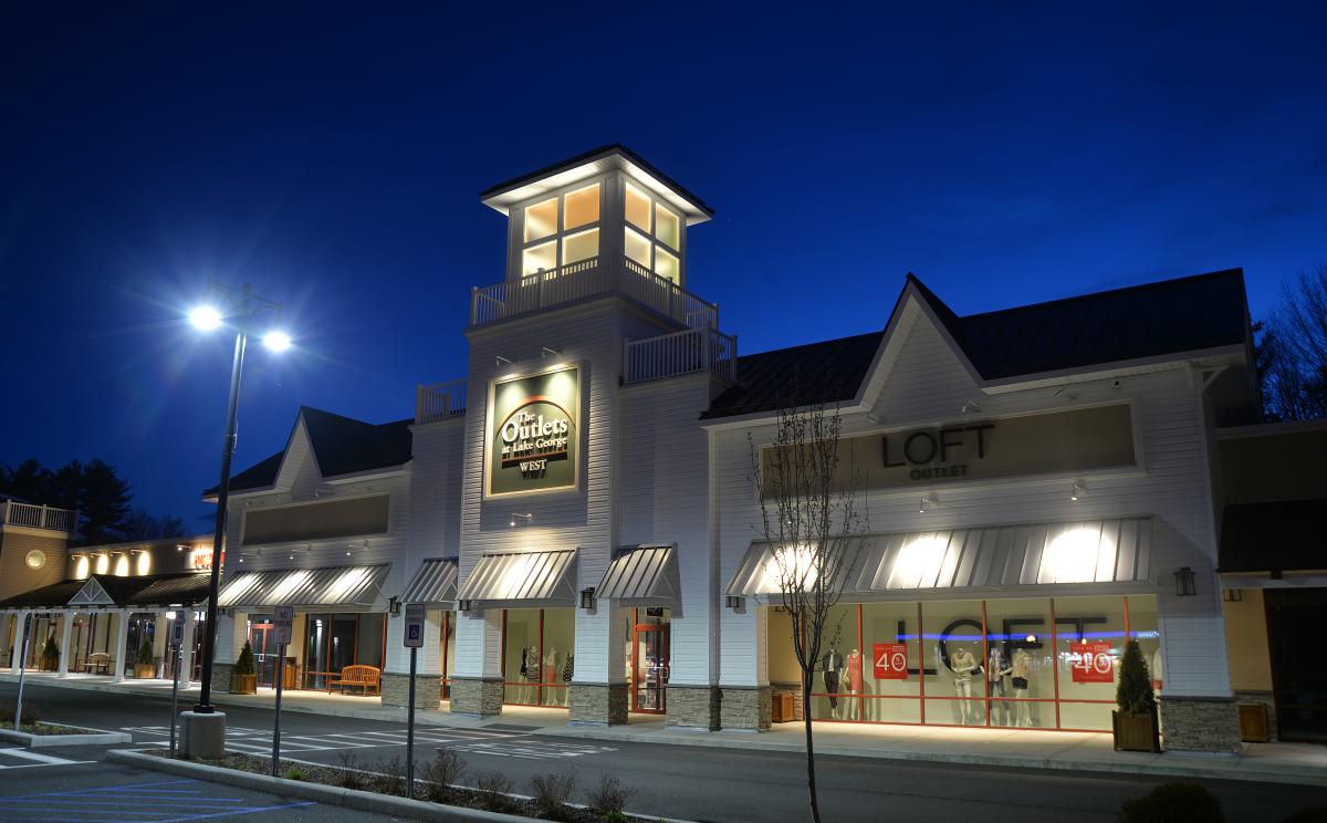 Factory Outlets at night