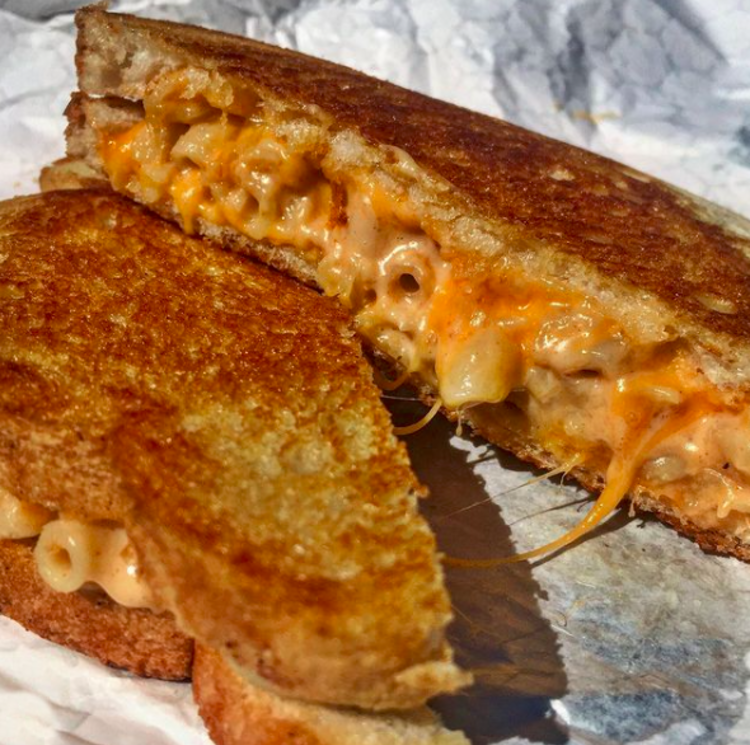 Macaroni grilled cheese sandwich from Say Cheez Cafe in Princeton, NJ.