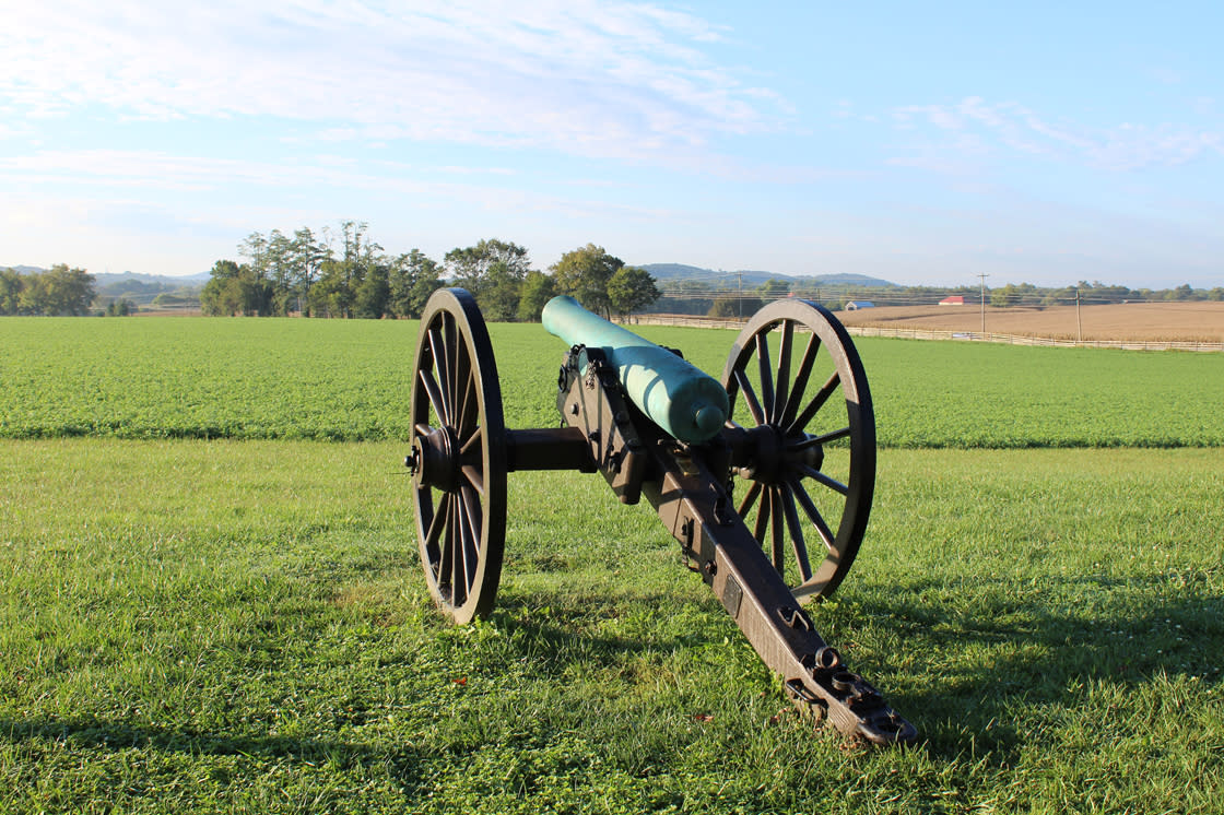 Old cannon at the Monocacy National Battlefield