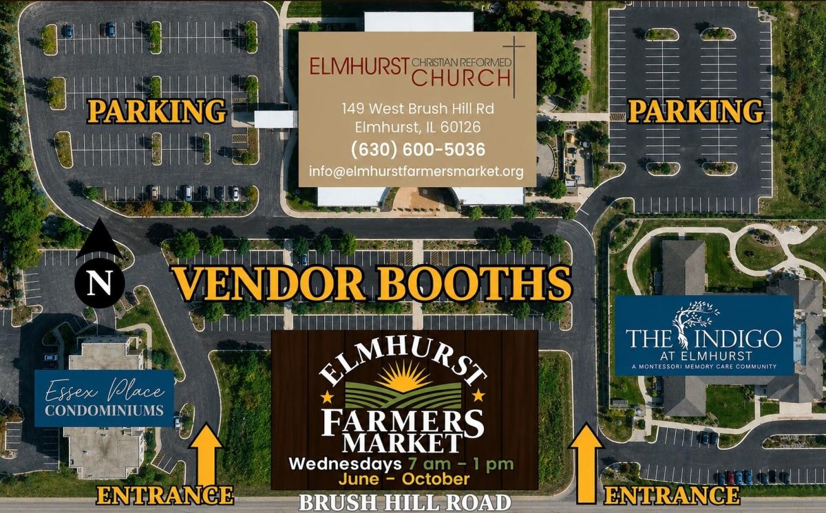 farmers market aerial
