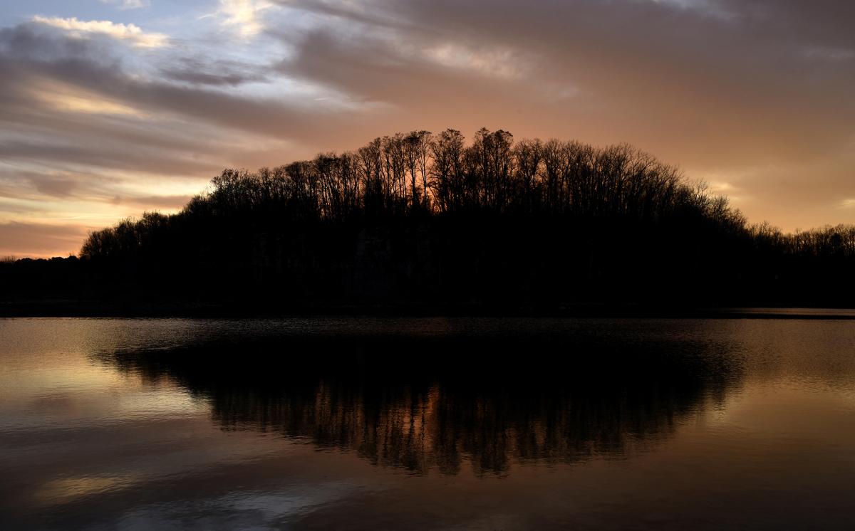 Sunset, Quarry Pond, DePauw Nature Park