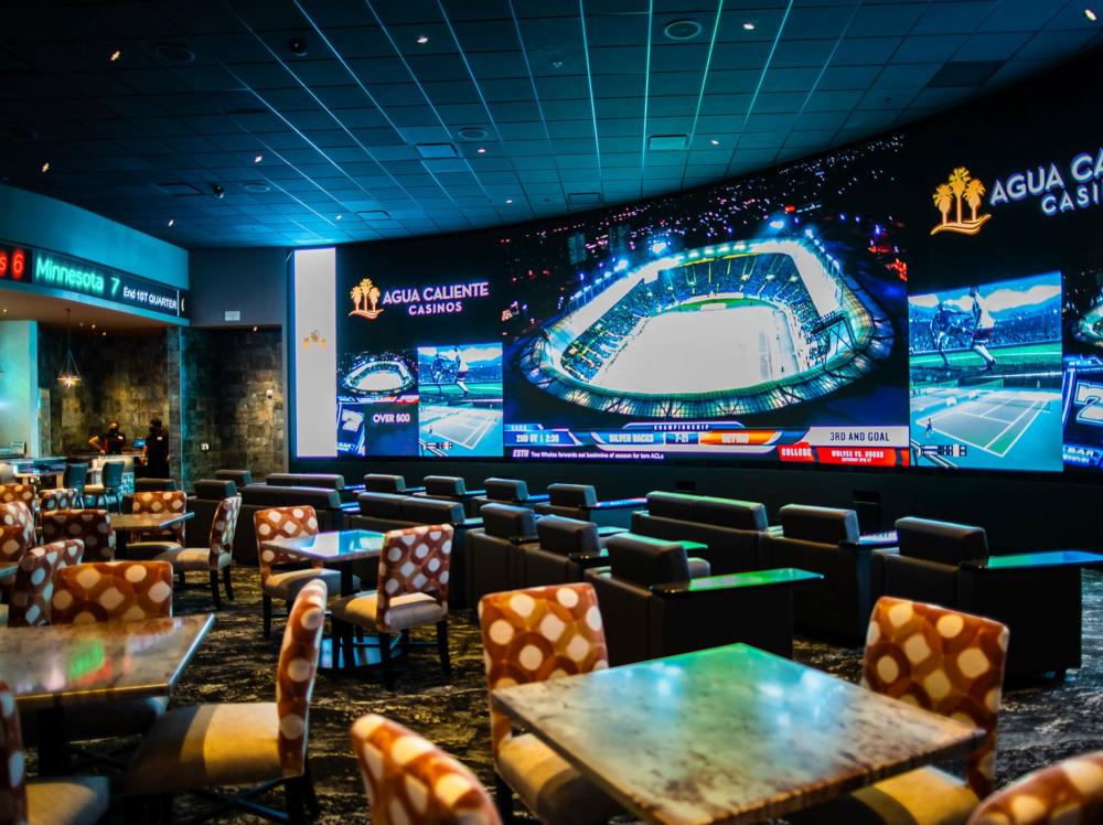 Agua Calients Casino Palm Springs 360 Sports bar.