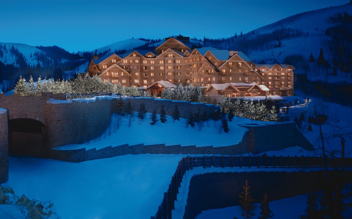 Montage Resort in Deer Valley, Utah during the winter