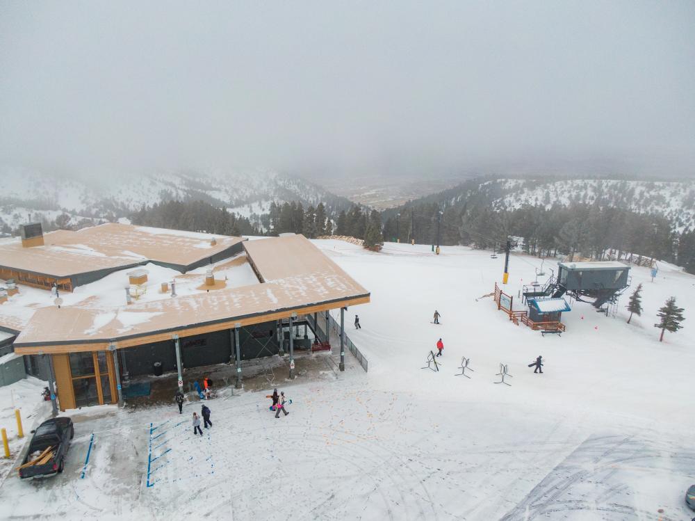 Hogadon Basin Ski Lodge Birds Eye View Casper Mountain