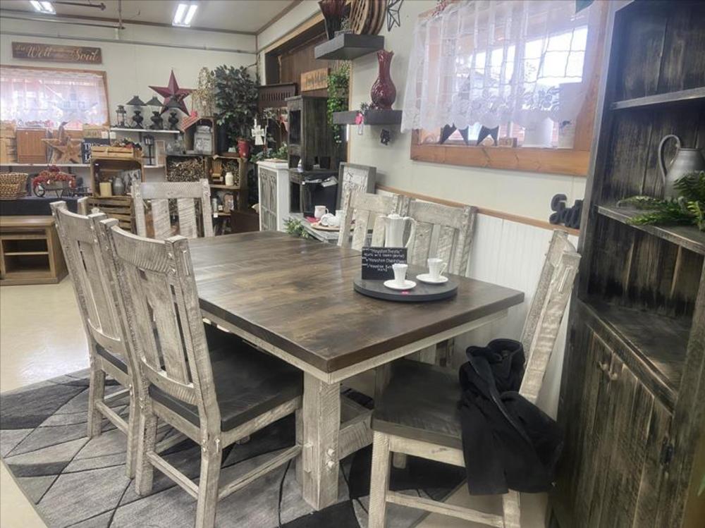Dining Table and Chairs in the corner of Katie's Kountry Korner's store