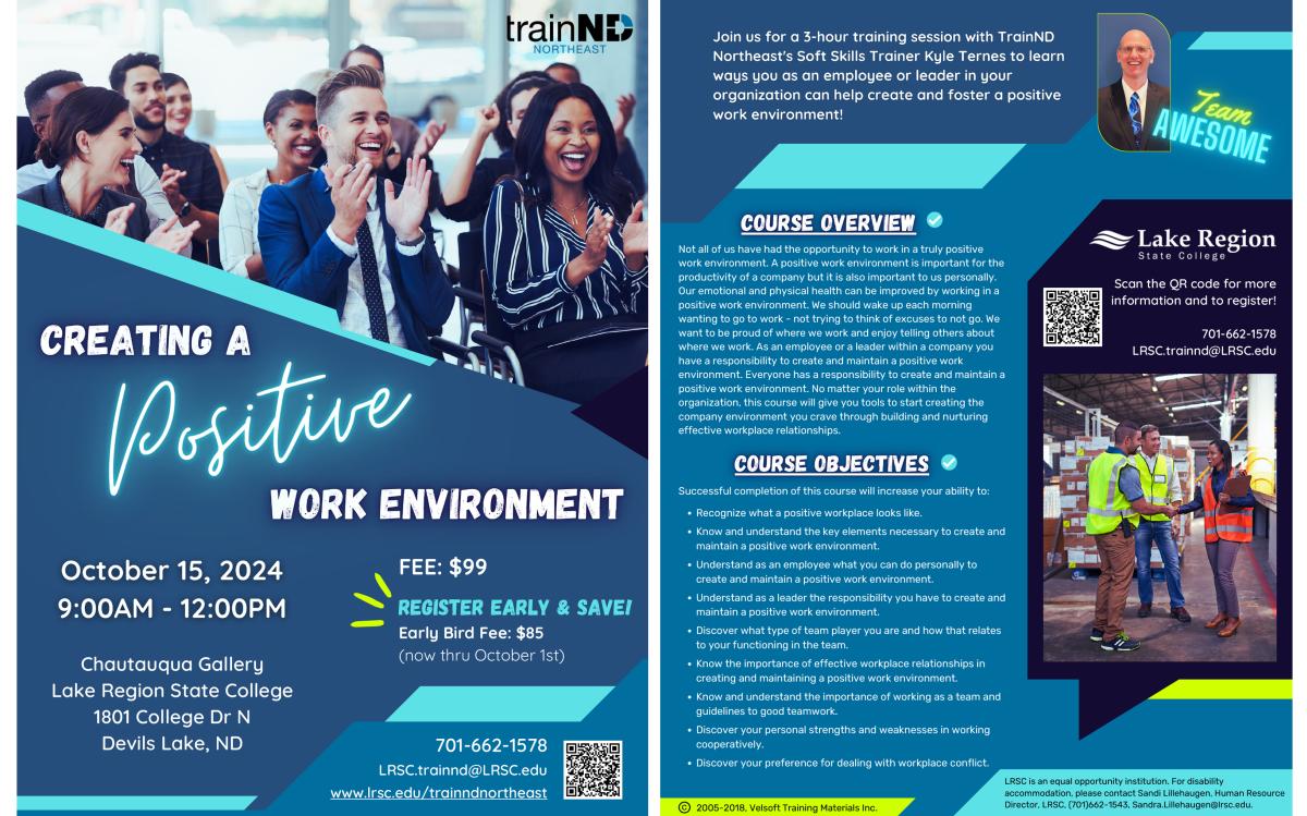 TrainND Flyer Workplace Culture