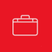 Suitcase red icon