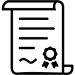 Icon of a legal contract paper