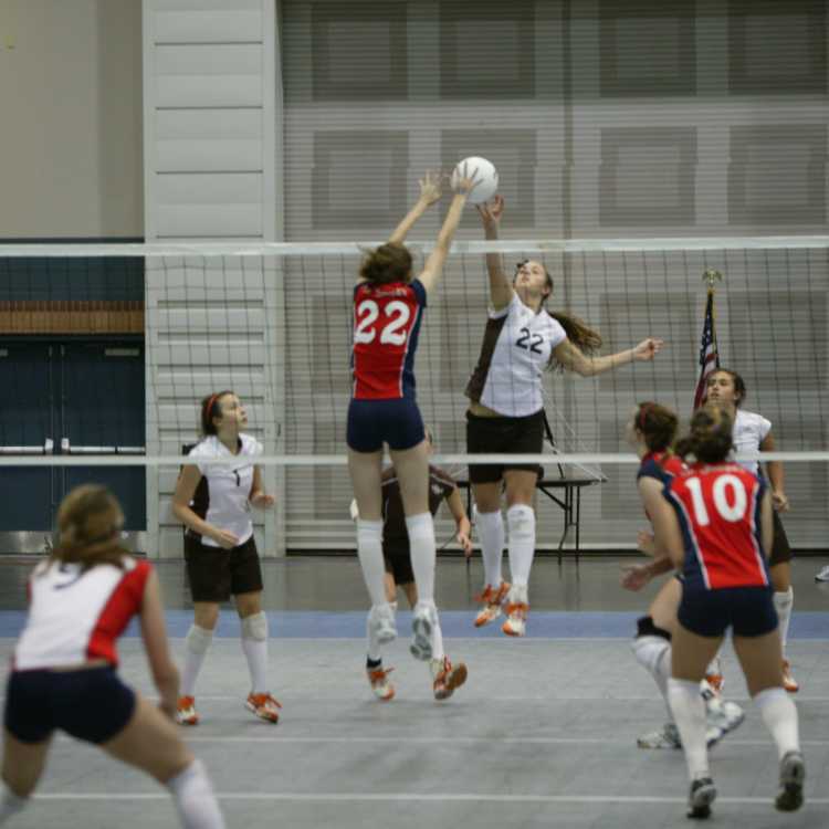 A volleyball tournament at the Pontchartrain Center in Jefferson Parish, LA