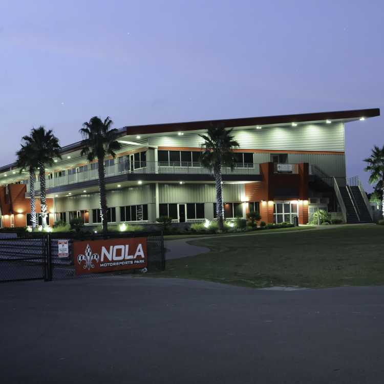 Exterior of the NOLA Motorsports Park in Jefferson Parish, LA