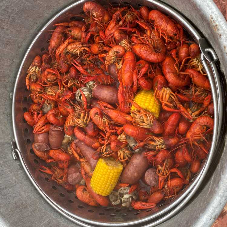 Crawfish in pot