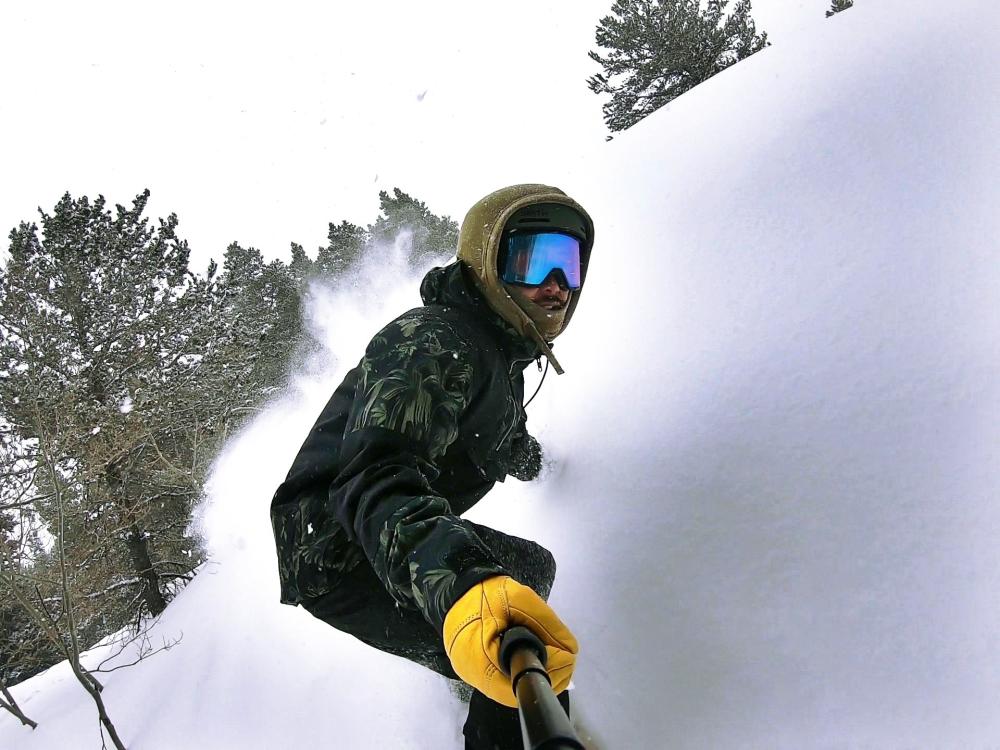 Snowboarding at Hogadon Ski Basin on Casper Mountain