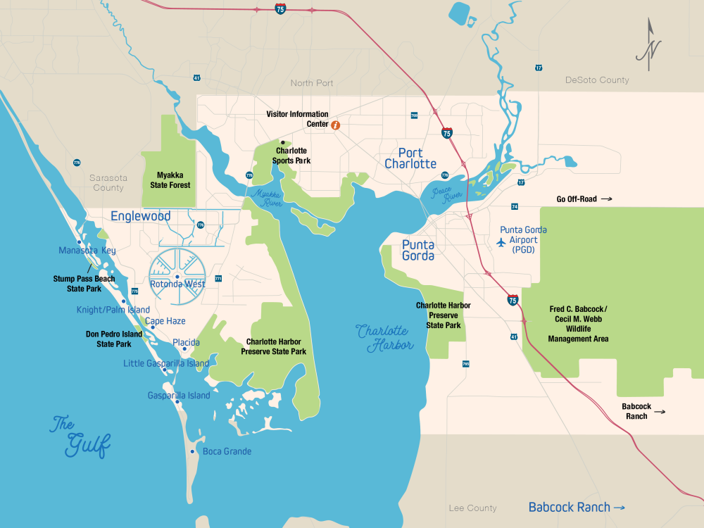 Punta Gorda/Englewood Beach Map