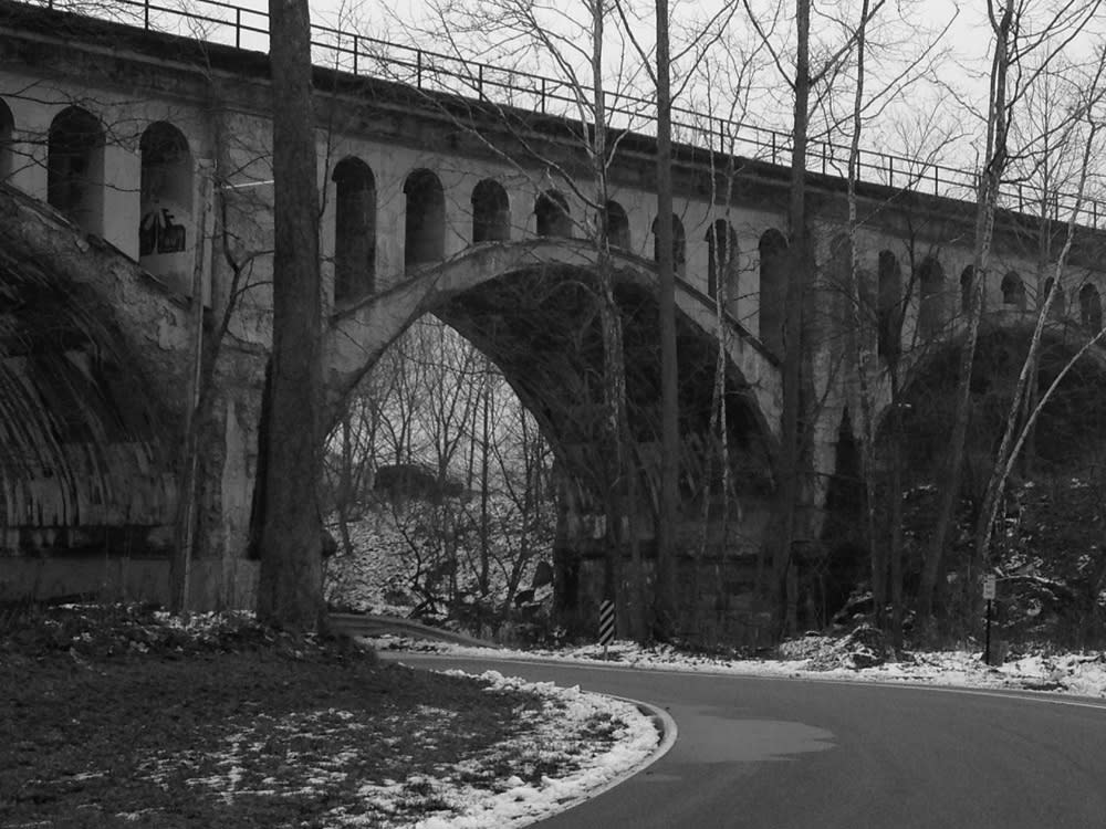 Snowy Avon Haunted Bridge