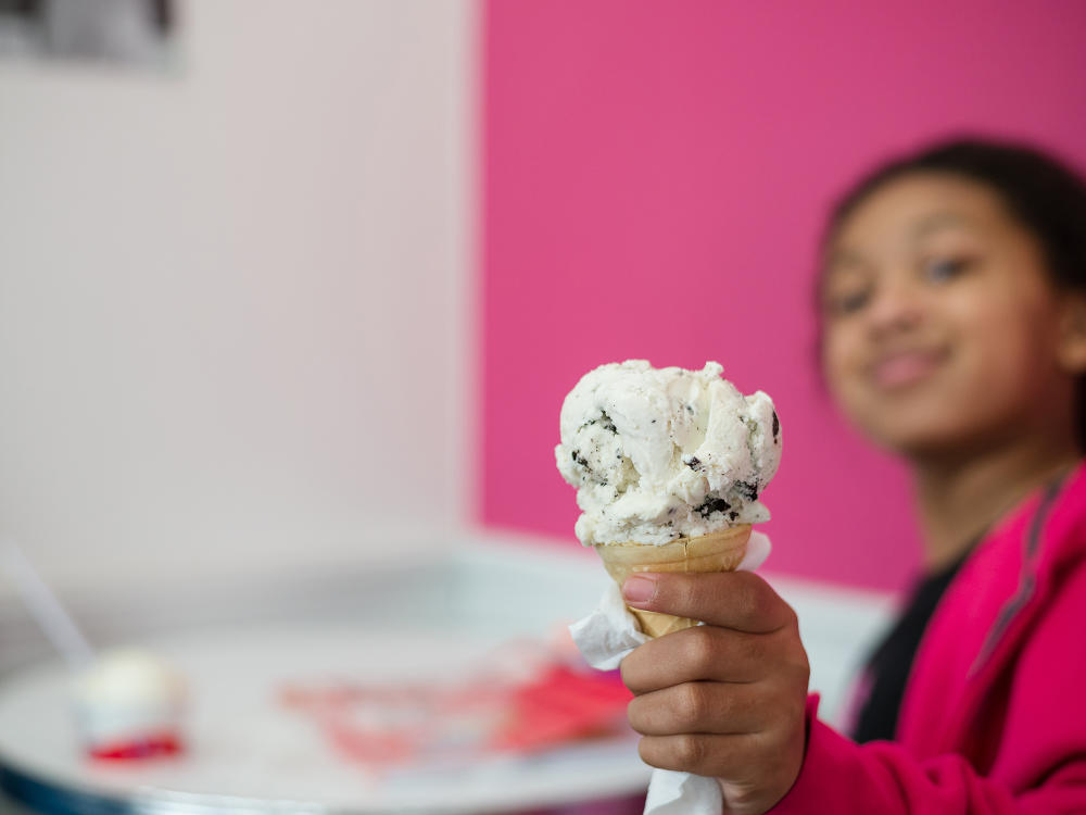 Kid Holding Ice Cream Cone