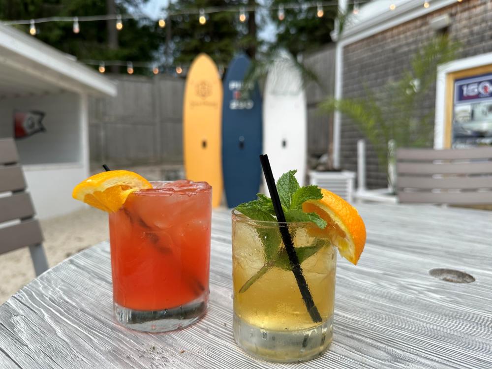 Cocktails on the beach at PIER 290.