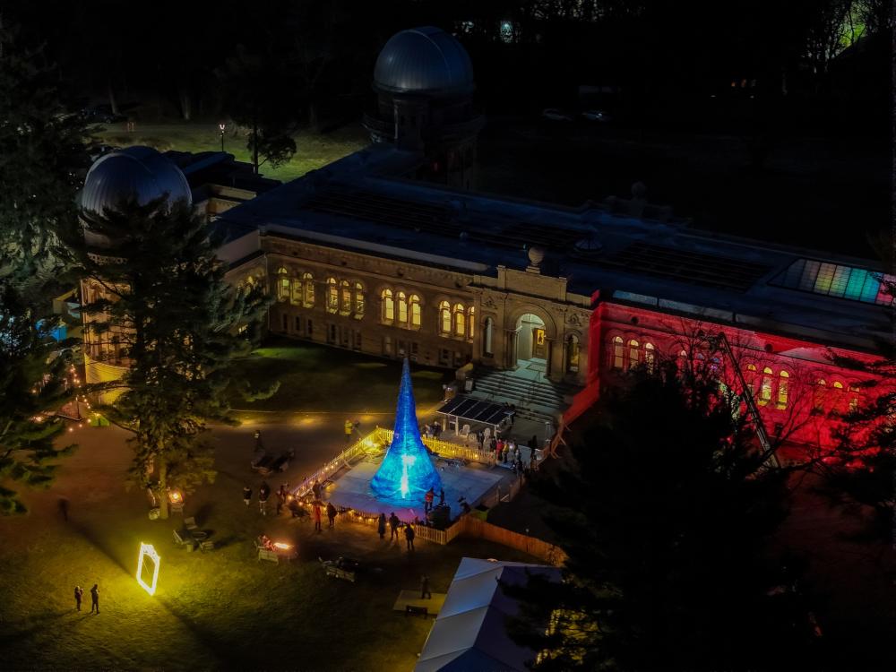2024 World's Tallest Glass Tree at Yerkes Observatory