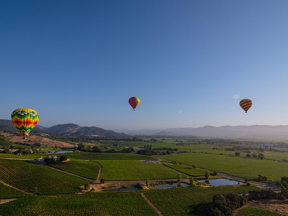 Unique Experiences to Inspire Your Visit to Napa Valley &#8211; Hot Air Balloon Ride