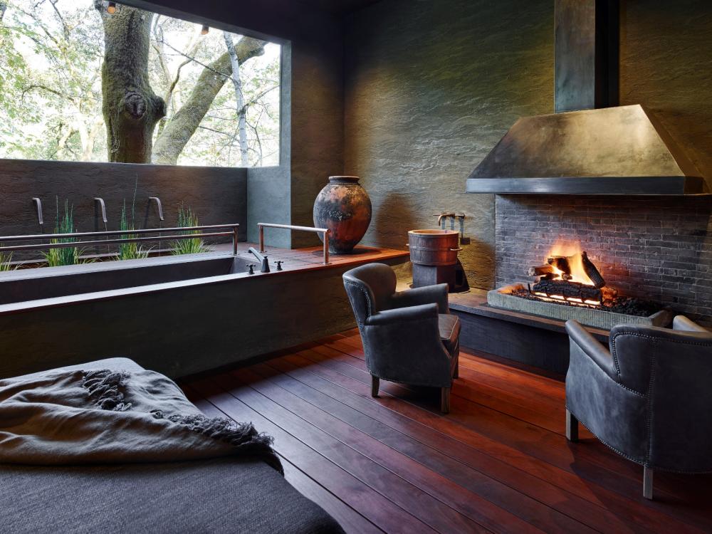 Meadowood Napa Valley Fireplace