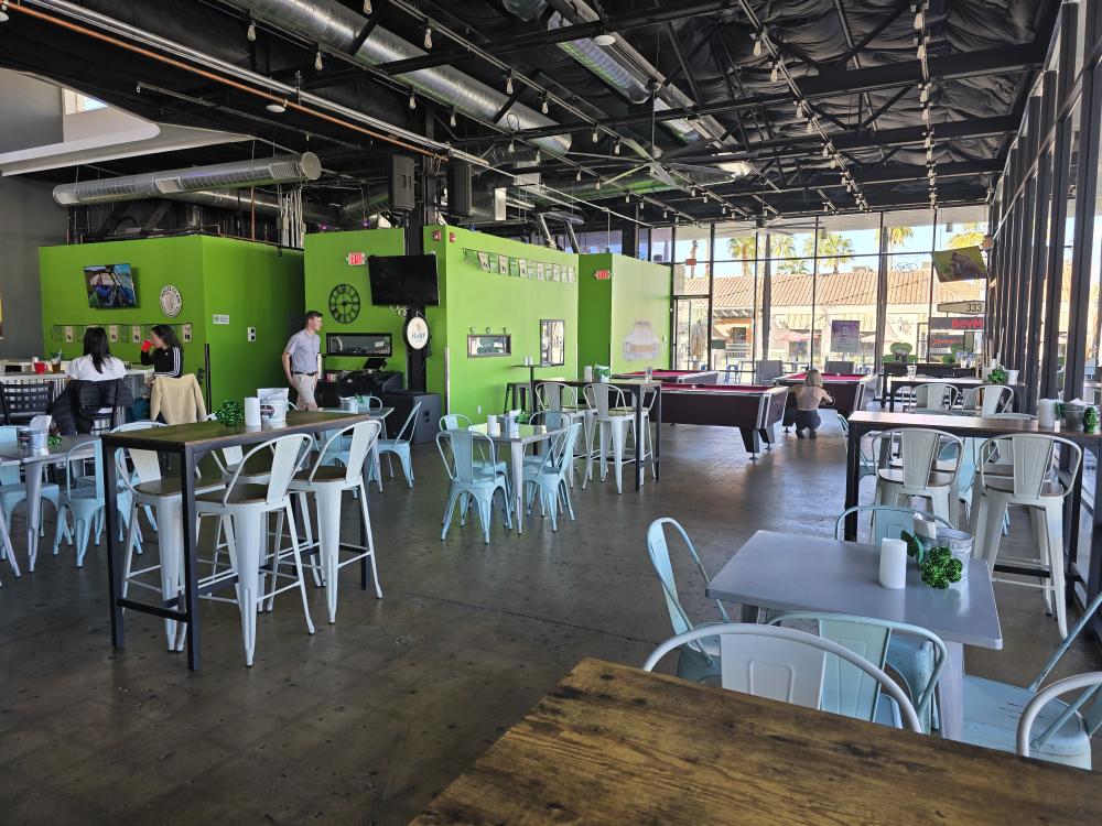 Interior of Mickey's Irish Sports Bar in Palm Springs