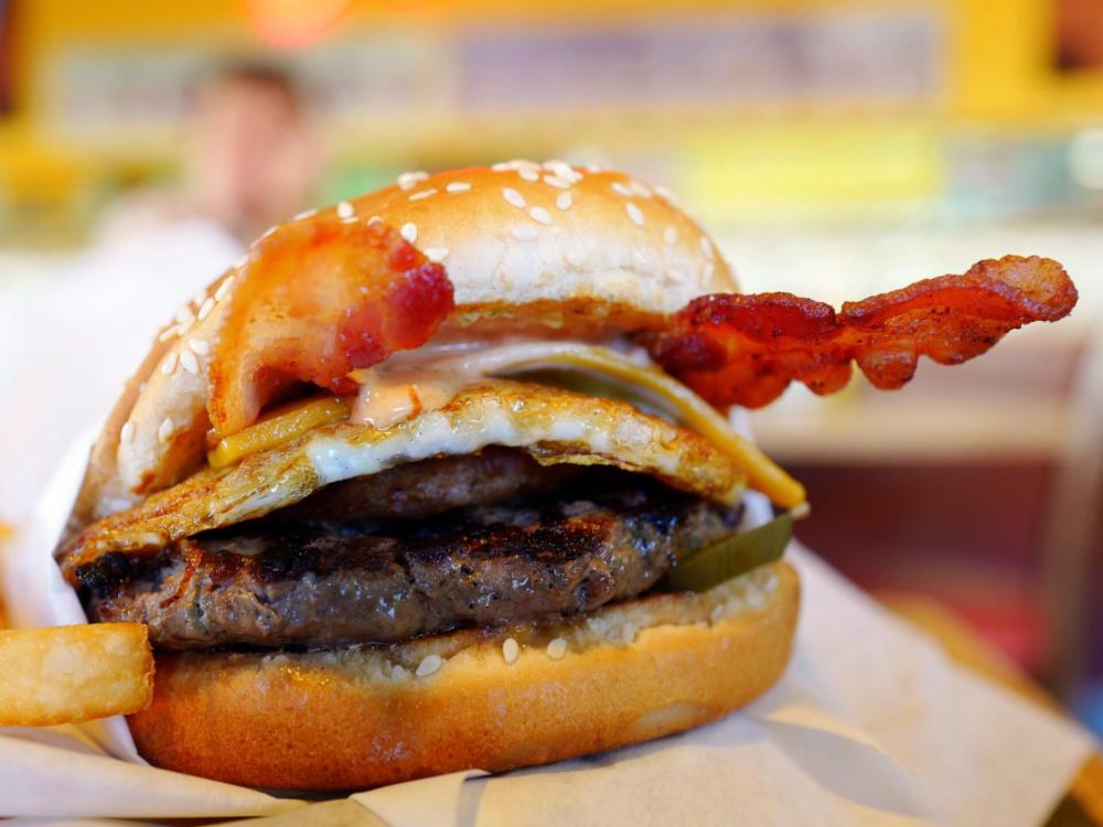 heart stopper burger at John's