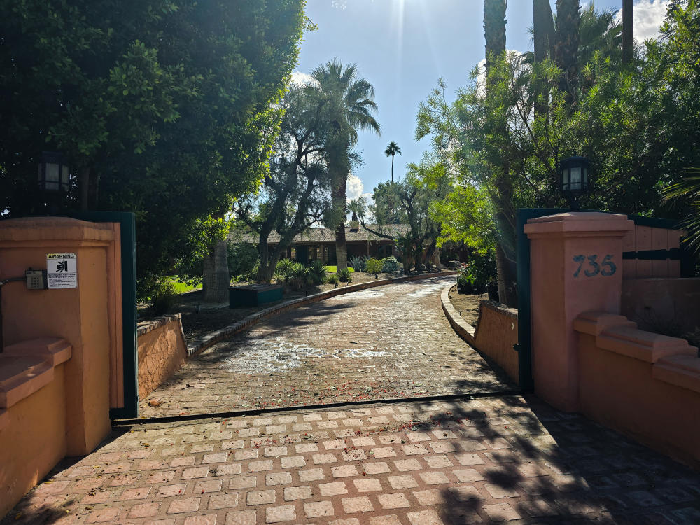 Marion Huntington home at 735 E Granvia Valmonte in Palm Springs