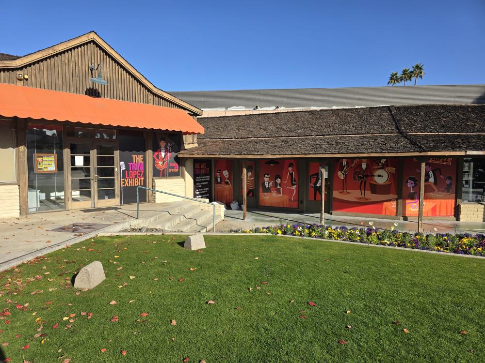 Exterior of Trini Lopez Exhibit in Palm Springs