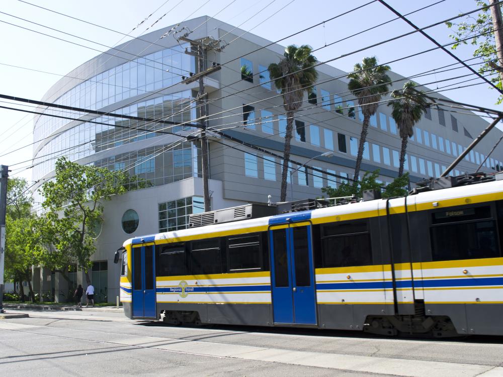 Lightrail in Midtown