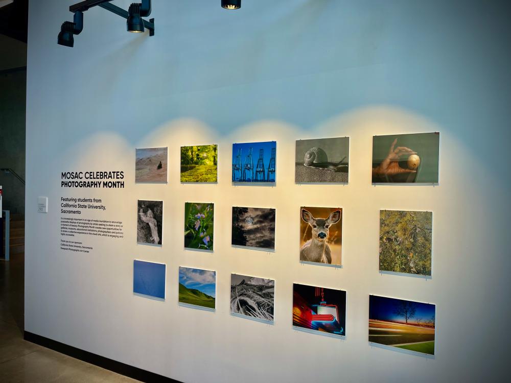 Photography Month display at SMUD Museum of Science and Curiosity