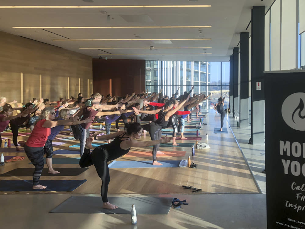 Riverview Wine & Yoga - Photo Credit Remai Modern