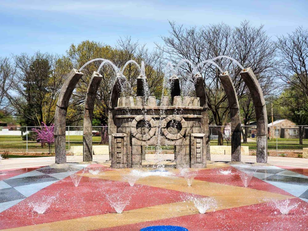 Water Playground at Evergreen Park Splash Pad