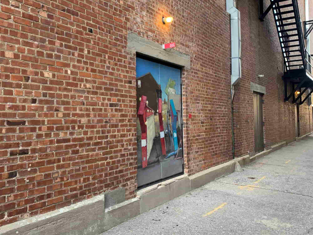 Matthew Miller's Alley Door Installation "Before the Wheel Blues"