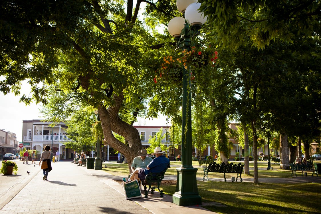 Men in park