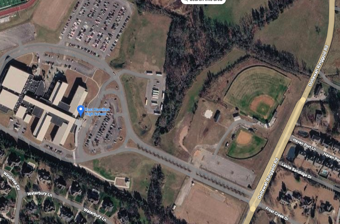 Google Maps Image of East Hamilton High School Baseball