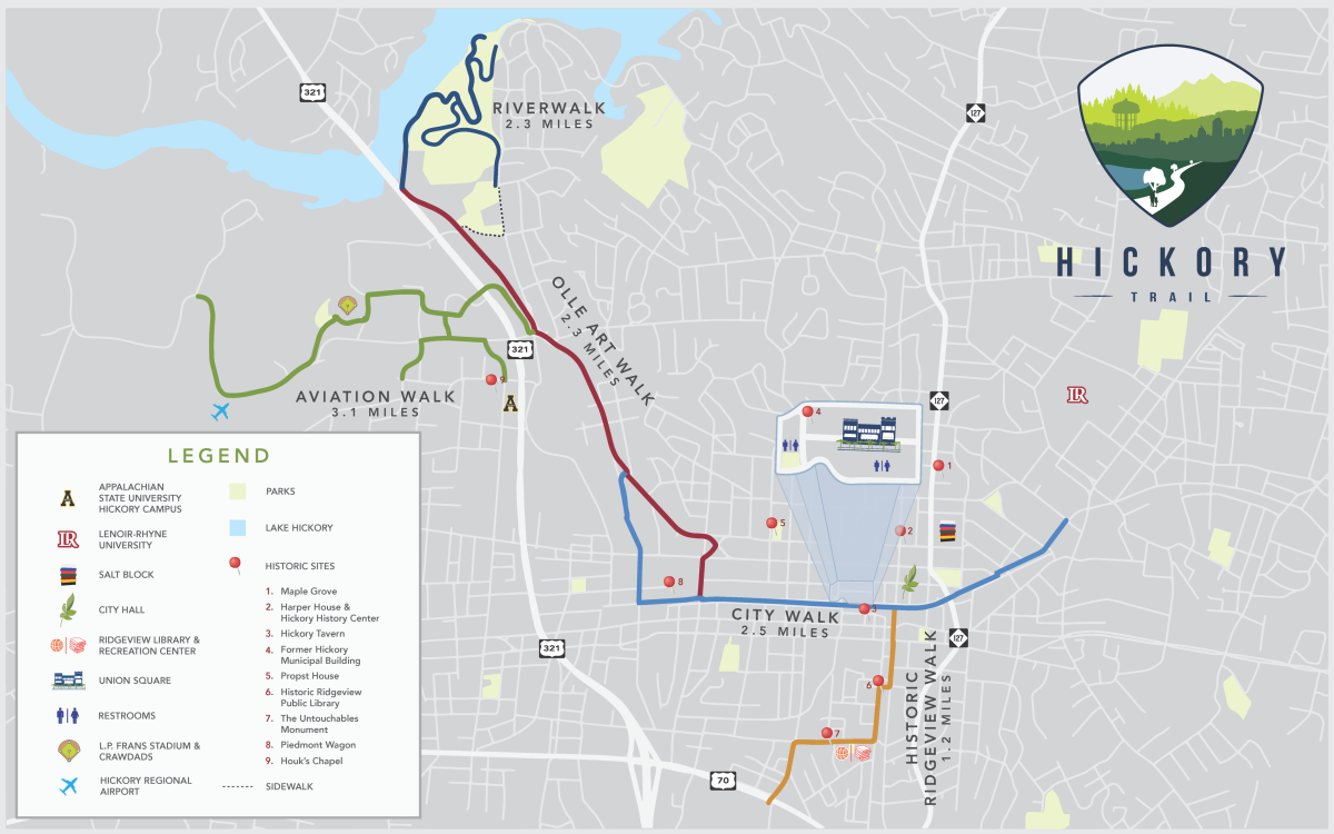 Hickory Trail Map_City of Hickory