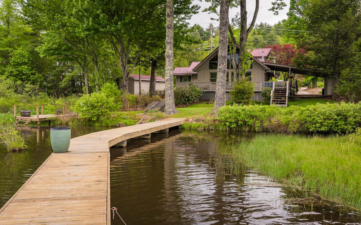 House next to Cashiers Lake