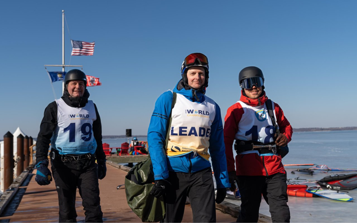 World Ice Snow Sailing Athletes at Lake Mendota