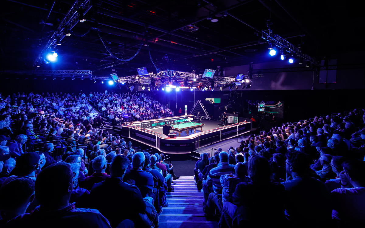 Venue shot for snooker tour player championship