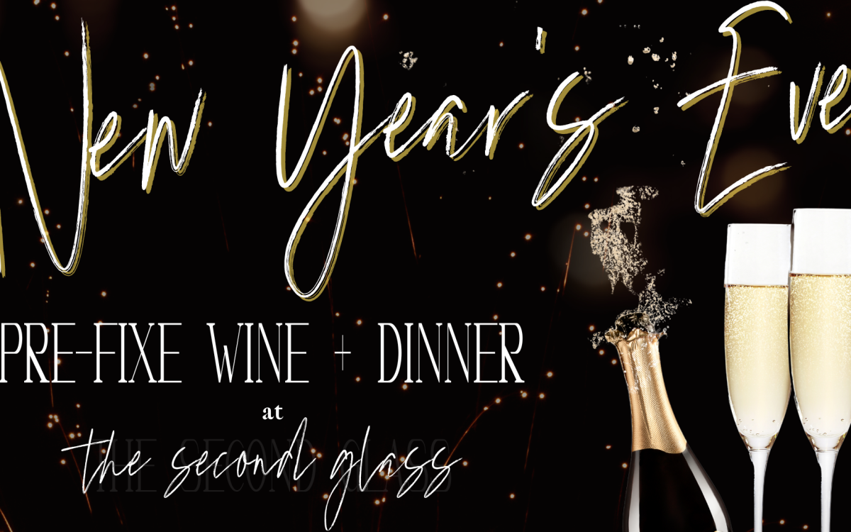 New Year's Eve promotion from The Second Glass