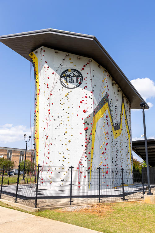 Outside of High Point Climbing in the MidCity district