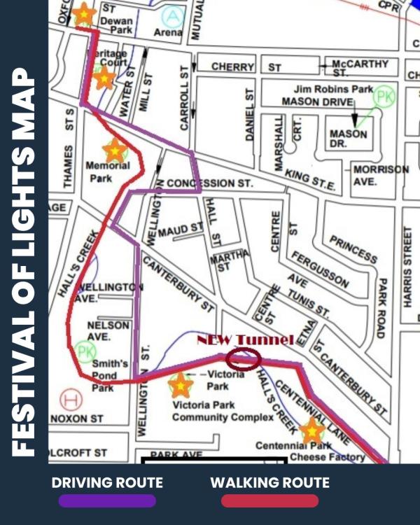 2025 Ingersoll Lights route map
