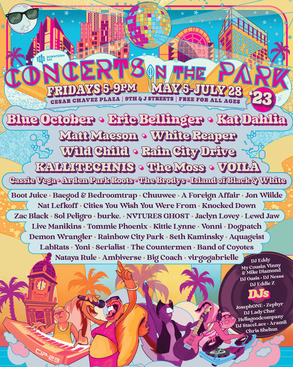 Sacramento's Concerts in the Park 2023 Lineup Announced